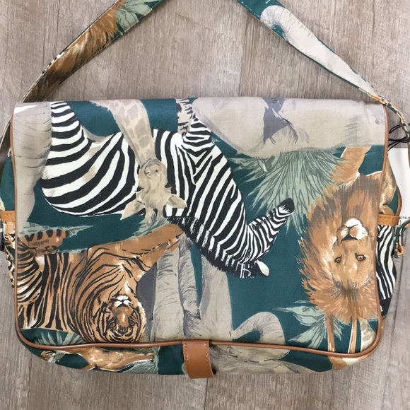 Herz 90’s vintage Safari travel crossbody purse bag - Picture 4 of 16